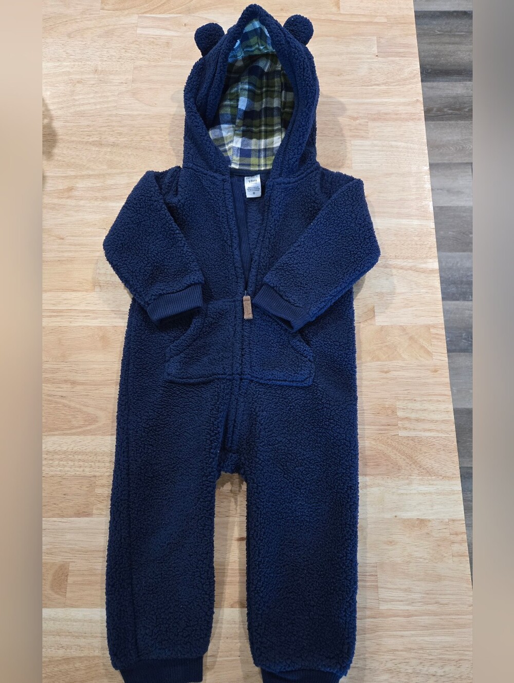 Carters Teddy Bear Fleece Suit